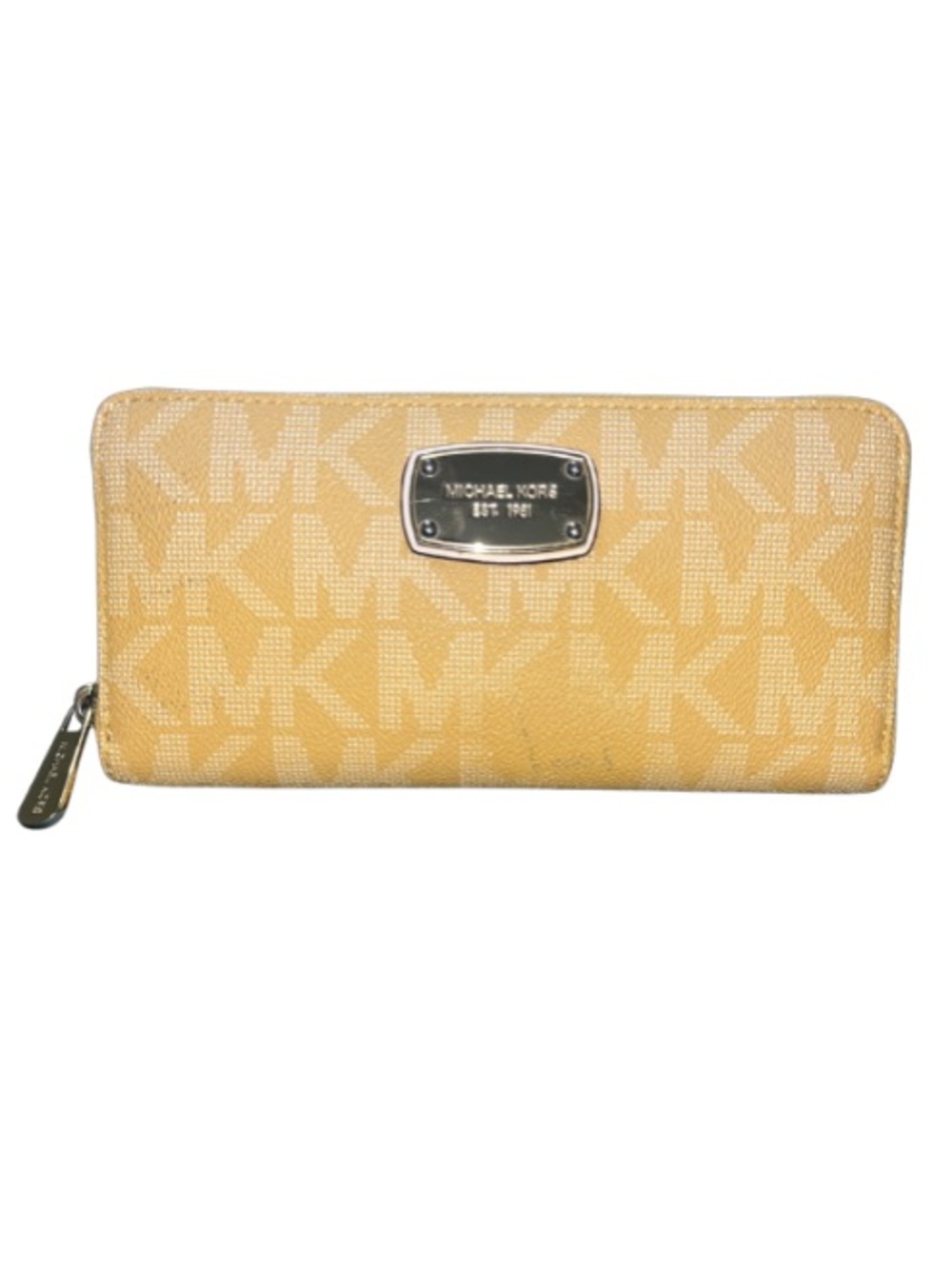 Michael Kors Jet Set Signature Zip-Around Continental Wallet - Daisy Yellow